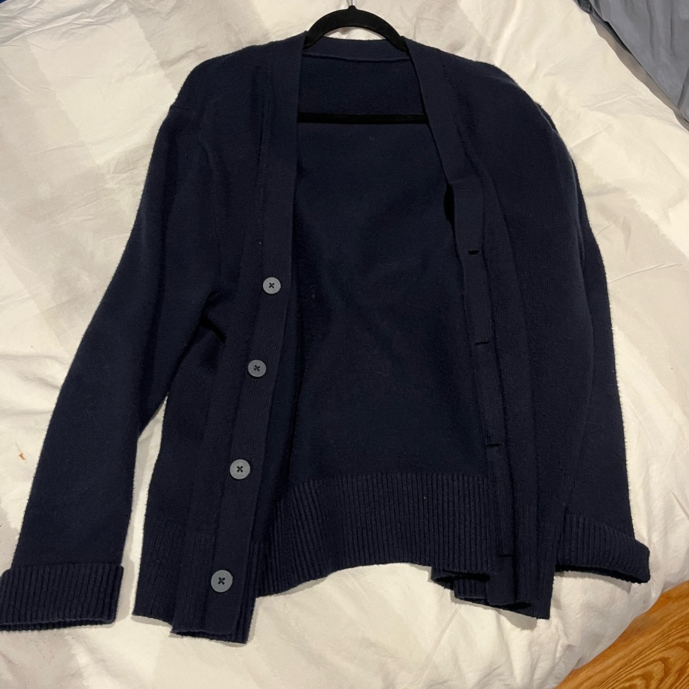 Lululemon men sweater blue merino wool size M